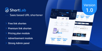 ShortLab - SAAS Based URL Shortener 2.0