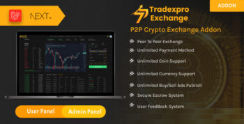 Tradexpro P2P - Pair to Pair Crypto Exchange Addon 1.3