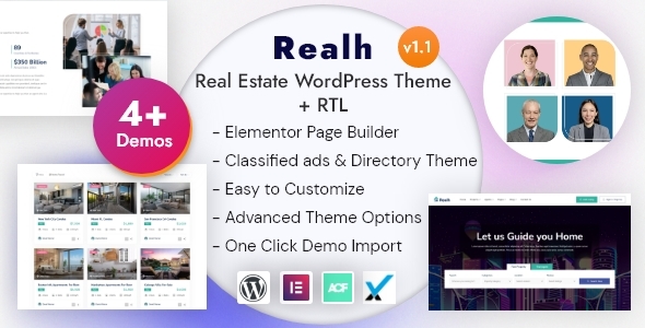 Realh - Real Estate WordPress Theme 1.2