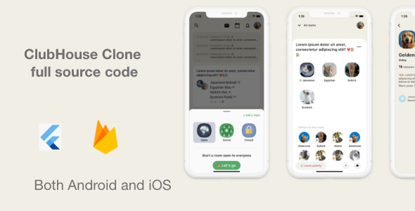 Roomies - Clubhouse Clone and Social Audio App 4.0