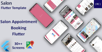 Multi Salon Appointment Booking Android App Template + iOS App Template | Flutter 3