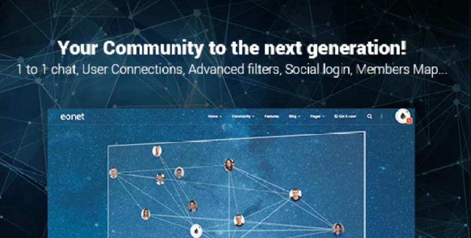 Eonet v1.2.6 Responsive Communities & Networks WordPress Theme