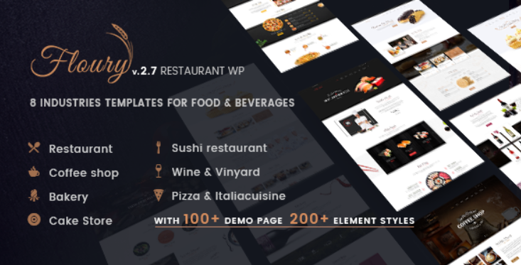 Floury 3.2 Restaurant WordPress