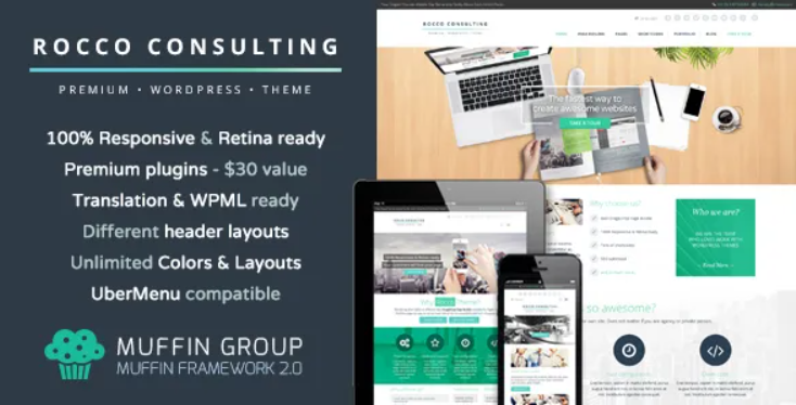 Rocco Flat WordPress Theme 1.4.3