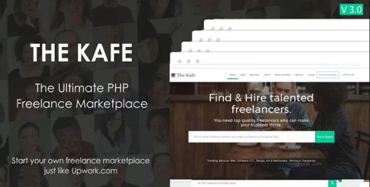 The Kafe v3.0 Ultimate Freelance Marketplace