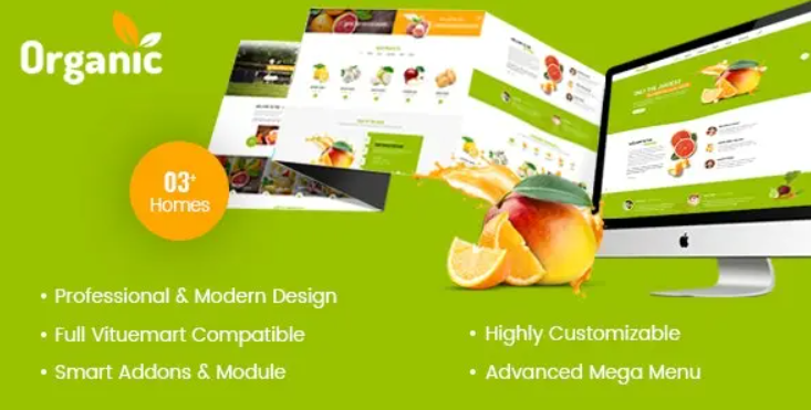 AmyOrganic – Organic and Healthy Theme for Joomla