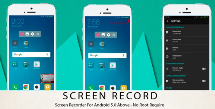 Screen Recorder – Android 5.0 Above – No Root Require