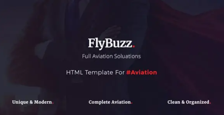 FlyBuzz – Aviation Business HTML Templates
