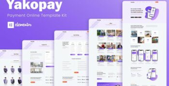 Yakopay - Online Payment App Elementor Template Kit