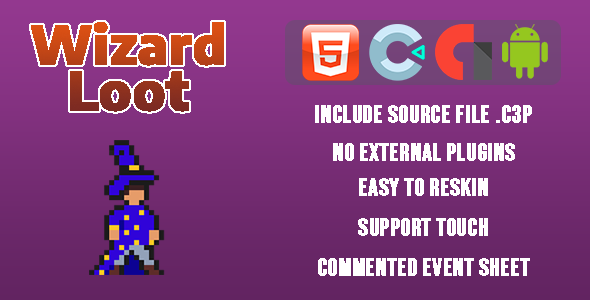 Wizard Loot - Template for Construct 3