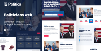 Politica - Politician & Public Servant Elementor Template Kit