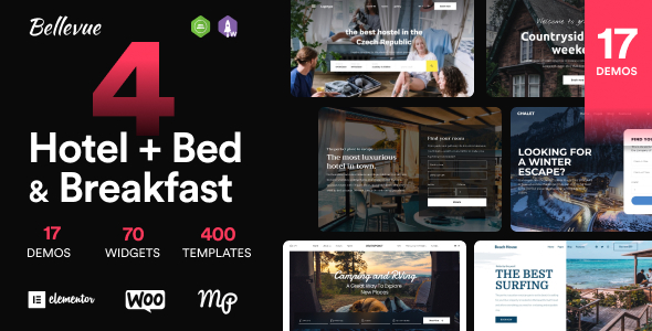 Hotel + Bed and Breakfast Booking Calendar Theme | Bellevue 4.1.6