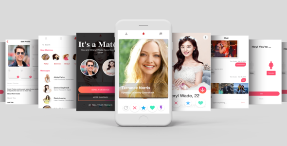 Tinder Like Dating Theme App Template UI Ionic Framework