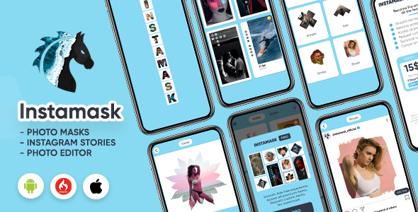 Instamask : Photo Masks - Photo Frame - Photo Editor App (Android/CodeIgniter))