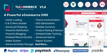 TLCommerce | Laravel & VueJS Powered Ecommerce CMS 3.1.0