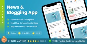 2 App Template| Online News App| Blog App, Magazine App| Newshub