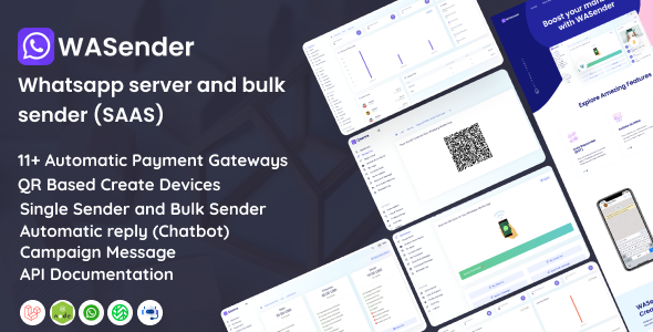 WhatSender - Whatsapp server and bulk sender (SAAS) 4.6.2