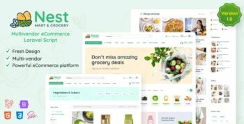 Nest - Multivendor Organic & Grocery Laravel eCommerce 1.26.3