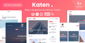 Katen - Blog & Magazine WordPress Theme 1.0.5