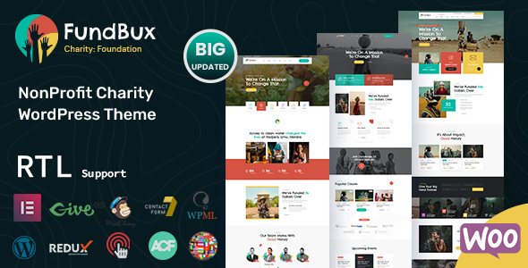 Fundbux - Charity & Fundraise WordPress Theme 1.6.0