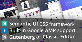 Chap - multipurpose WordPress theme using Semantic UI