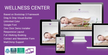 WellnessCenter Beauty Spa salon WordPress Theme