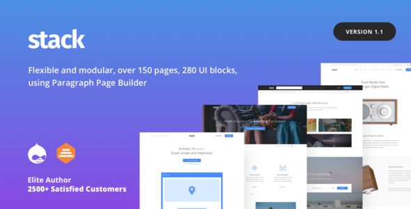 Stack - Multi purpose Drupal 10 & 9 Theme with Paragraph Builder