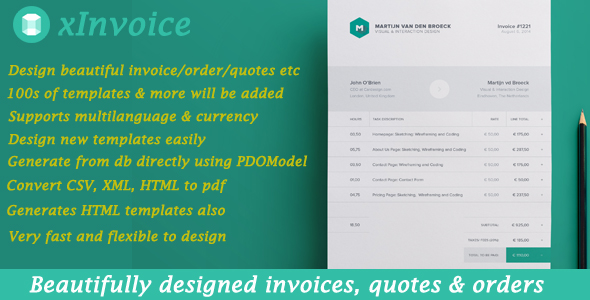 xInvoice - Generate beautifully designed invoices dynamically 10 January 2024