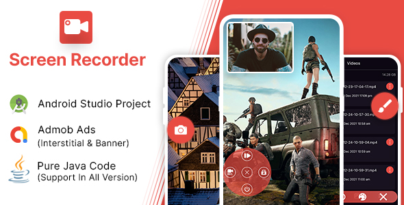 Screen Recorder - Record, Capture Video App with Admob | Android 15 December 2022