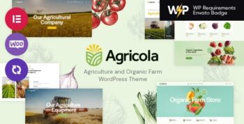 Agricola – Agriculture and Organic Farm WordPress Theme 1.12