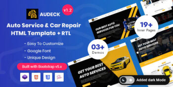 Audeck - Auto Servicing & Car Repair HTML Template