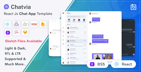 Chatvia - React Chat App Template 2.0.0