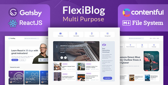 FlexiBlog - React Gatsby Multipurpose Blog Theme 4.0