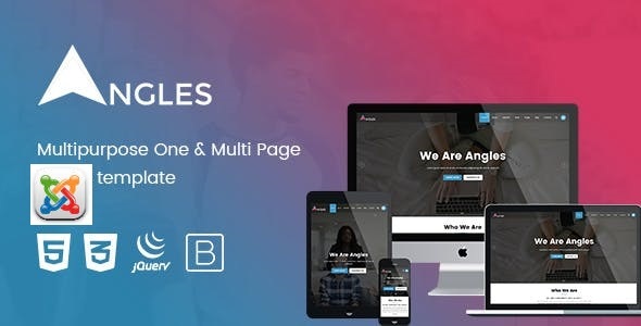 Angles - Multipurpose One & Multi Page Joomla template
