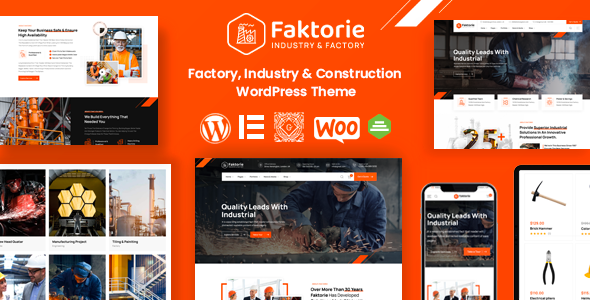 Faktorie – Industry & Factory WordPress Theme 2.0