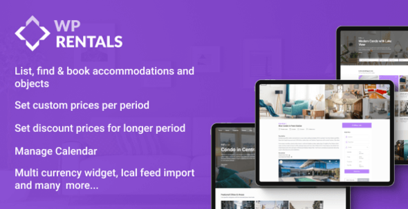 WP Rentals - Booking Accommodation WordPress Theme 3.14.0