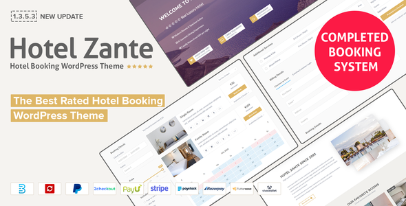 Zante – Hotel Booking WordPress Theme 1.3.5.4