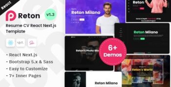 Reton - Resume CV React Template