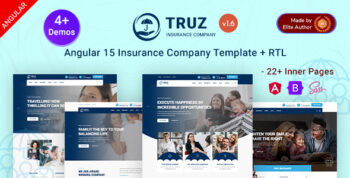 Truz - Insurance Company Angular 15 Template