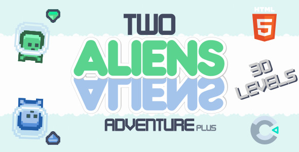 Two Aliens Adventure - Plus - HTML5 Game