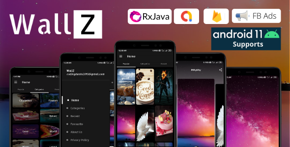 WallZ - Android Wallpaper App (4K, HD, Full HD, Ultra HD Wallpapers)