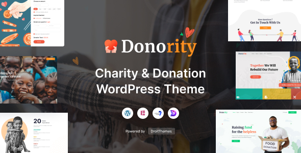 Donority - Charity & Donation WordPress Theme 1.0.7