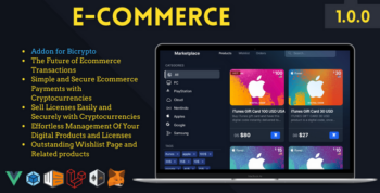 Ecommerce Addon for Bicrypto - Digital Products, Wishlist, Licenses 19 May 2023