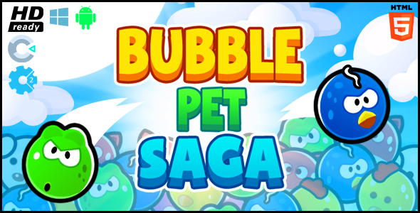Bubble Pet Saga HTML5 Game