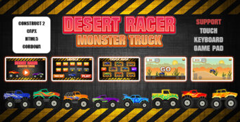 Desert Racer Monster Truck (CAPX | HTML5 | Cordova) Racing Game