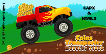 Coins Transporter Monster Truck (CAPX | HTML5 | Cordova)