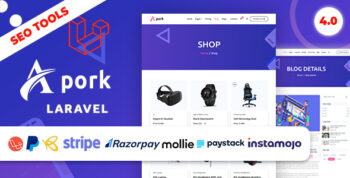 Apork - Multitenancy Based SEO, URL Shortener, vCard, Ecommerce & Product Landing(SAAS)