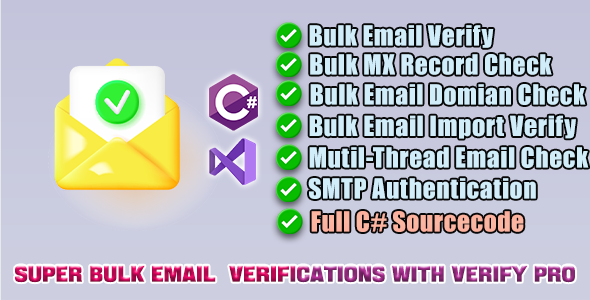 Super Bulk Email Verifications with Verify Pro 5.0