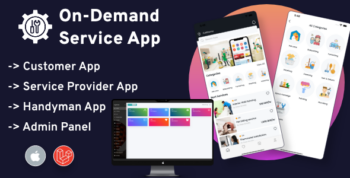 Handy service - On-Demand Home Services, Business Listing, Handyman Booking iOS App with Admin Panel