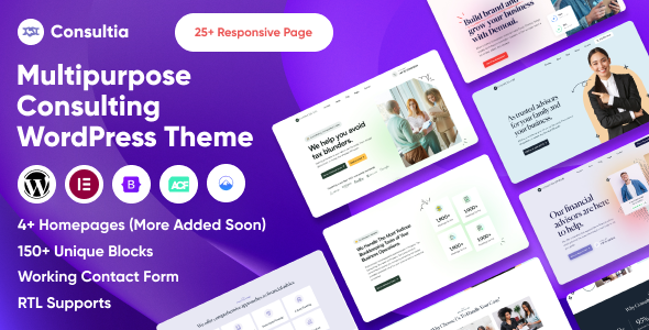 Consultia - Multipurpose Consulting WordPress Theme 8 May 2023